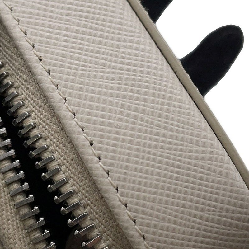 プラダ ポーチ ミニ トライアングルロゴ サフィアーノ 2TT105 PRADA ポシェット 白