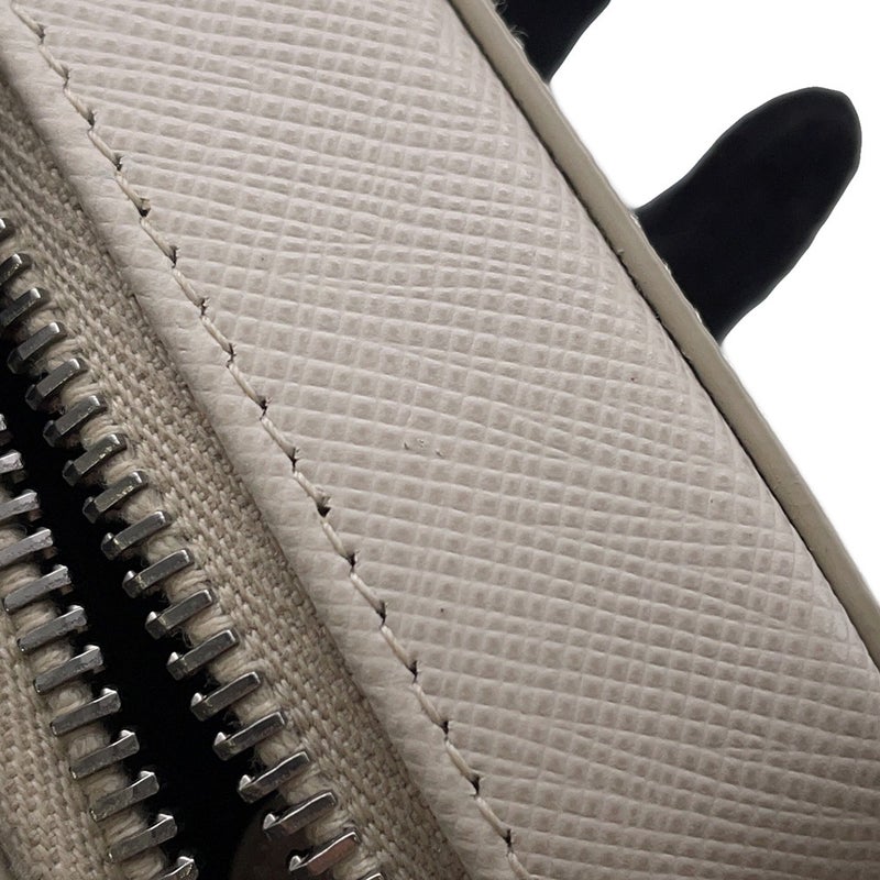 プラダ ポーチ ミニ トライアングルロゴ サフィアーノ 2TT105 PRADA ポシェット 白