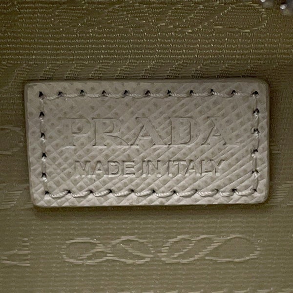 プラダ ポーチ ミニ トライアングルロゴ サフィアーノ 2TT105 PRADA ポシェット 白