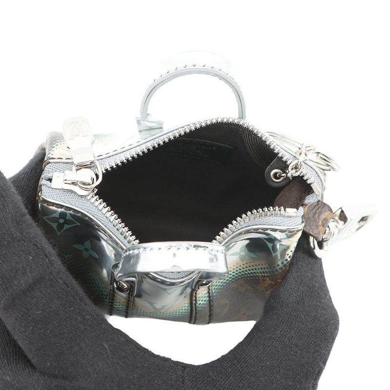 ルイヴィトン バッグチャーム モノグラム/メタリックミラー ミニ・キーポル M01428 LOUIS VUITTON キーホルダー