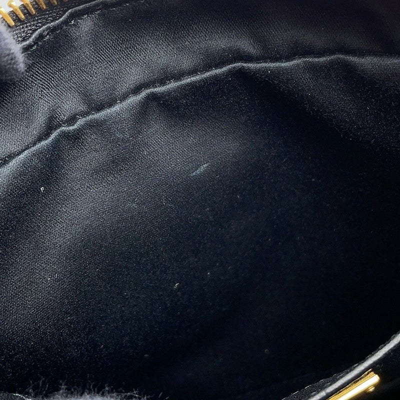 ミュウミュウ チェーンショルダーバッグ マテラッセ ビジュー レザー 5BH118 MIUMIU 黒