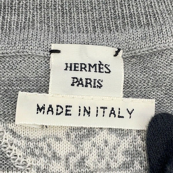 エルメス 半袖ニット ジャングルラブ カシミヤ シルク レディースサイズ38 HERMES トップス
