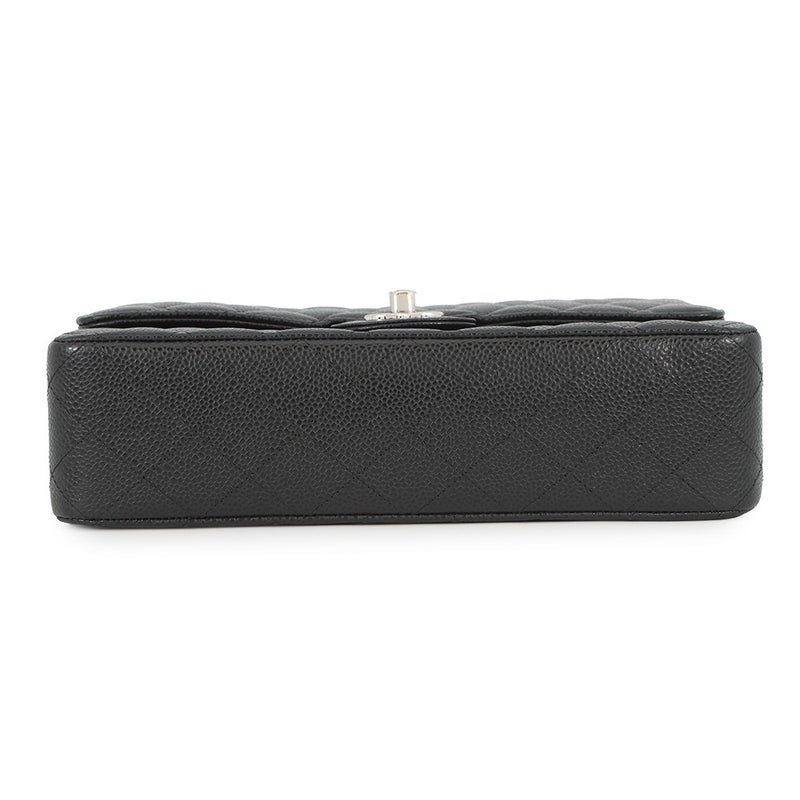 シャネル チェーンショルダーバッグ マトラッセ25 ココマーク ダブルチェーン キャビアスキン A01112 CHANEL 黒