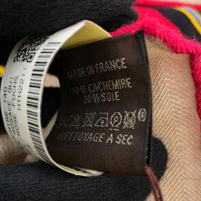 エルメス ストール カレ140 カレ・ジェアン ハーネスのバラ窓 Harnais en Rosace カシミヤ シルク HERMES 2022秋冬