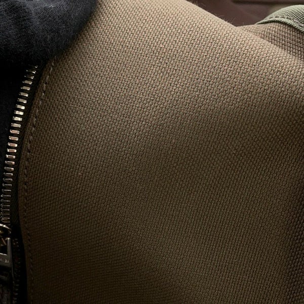 エルメス ボストンバッグ サックドパンサージュ カーキ/シルバー金具 トワルシェブロン/キャンバス X刻印 ブーツ＆ヘルメットバッグ