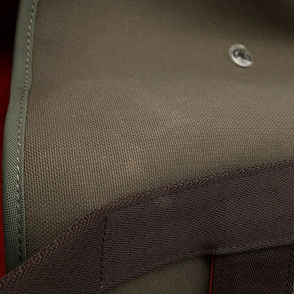 エルメス ボストンバッグ サックドパンサージュ カーキ/シルバー金具 トワルシェブロン/キャンバス X刻印 ブーツ＆ヘルメットバッグ