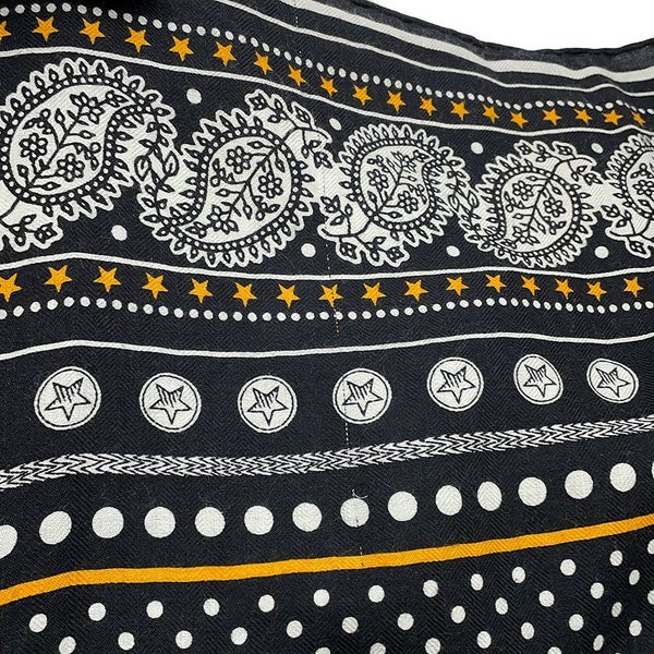 エルメス ストール カレ140 カレジェアン ズアヴとドラゴン Zouaves et Dragons HERMES シルク カシミヤ 2023年秋冬 黒