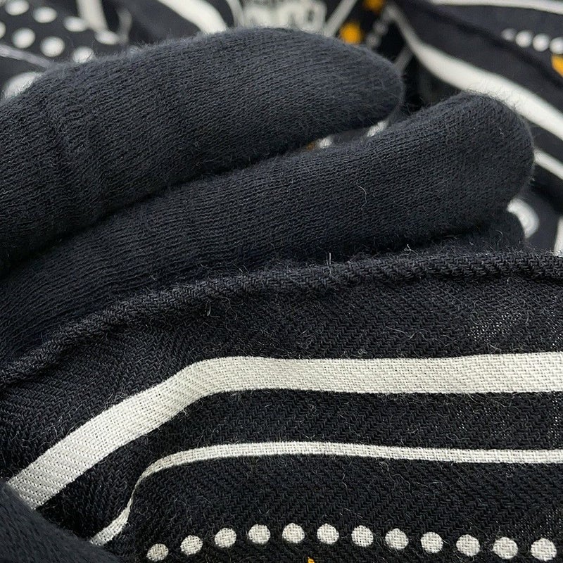 エルメス ストール カレ140 カレジェアン ズアヴとドラゴン Zouaves et Dragons HERMES シルク カシミヤ 2023年秋冬 黒