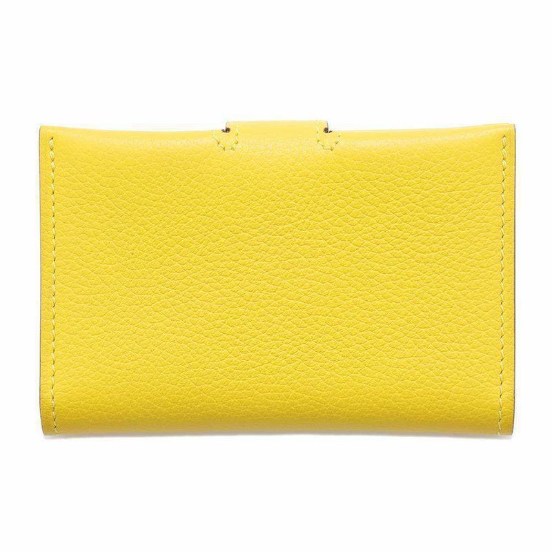 ルメス カードケース RMS ジョーヌナプル/ブルーフランス/シルバー金具 エバーカラー B刻印 名刺入れ