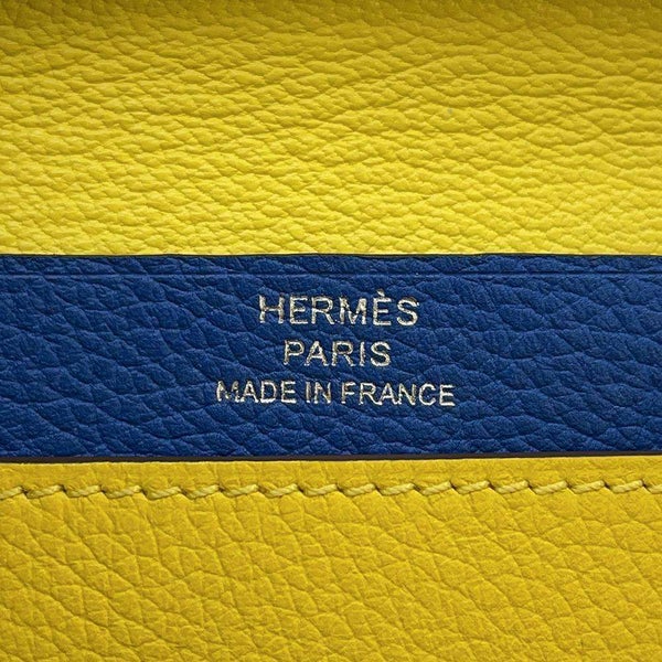 ルメス カードケース RMS ジョーヌナプル/ブルーフランス/シルバー金具 エバーカラー B刻印 名刺入れ