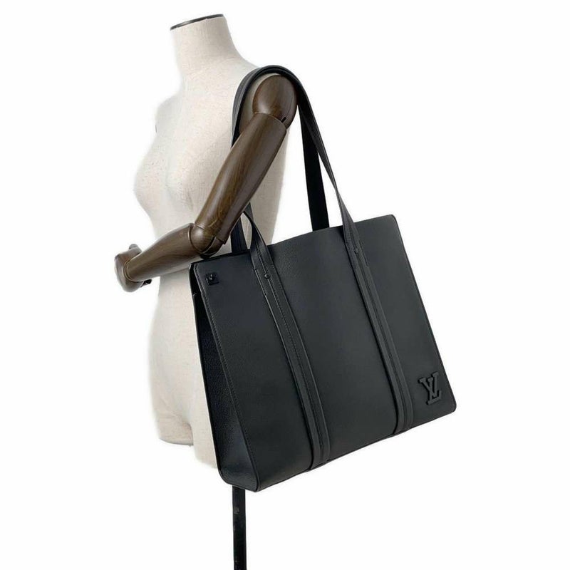 ルイヴィトン トートバッグ グレインレザー トート M57308 LOUIS VUITTON ブラック 黒 アエログラム