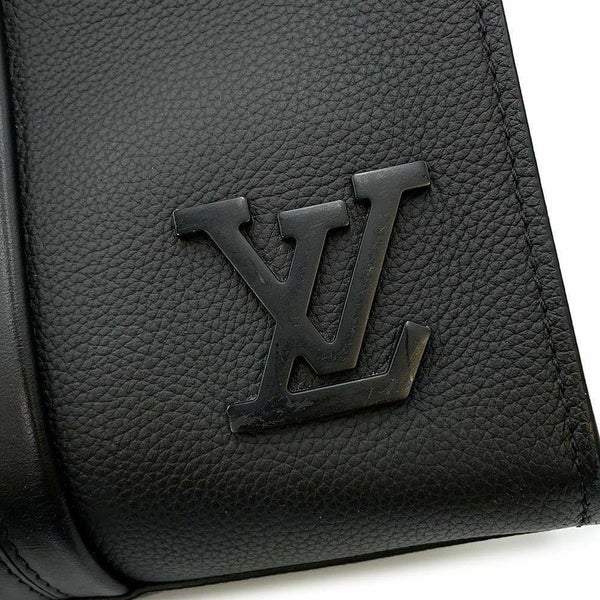 ルイヴィトン トートバッグ グレインレザー トート M57308 LOUIS VUITTON ブラック 黒 アエログラム