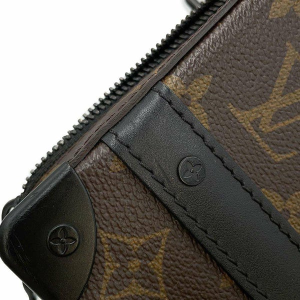 ルイヴィトン ショルダーバッグ モノグラム・マカサー ハンドル・ソフトトランク M45935 黒 ブラック