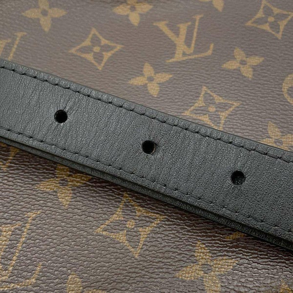 ルイヴィトン ショルダーバッグ モノグラム・マカサー ハンドル・ソフトトランク M45935 黒 ブラック