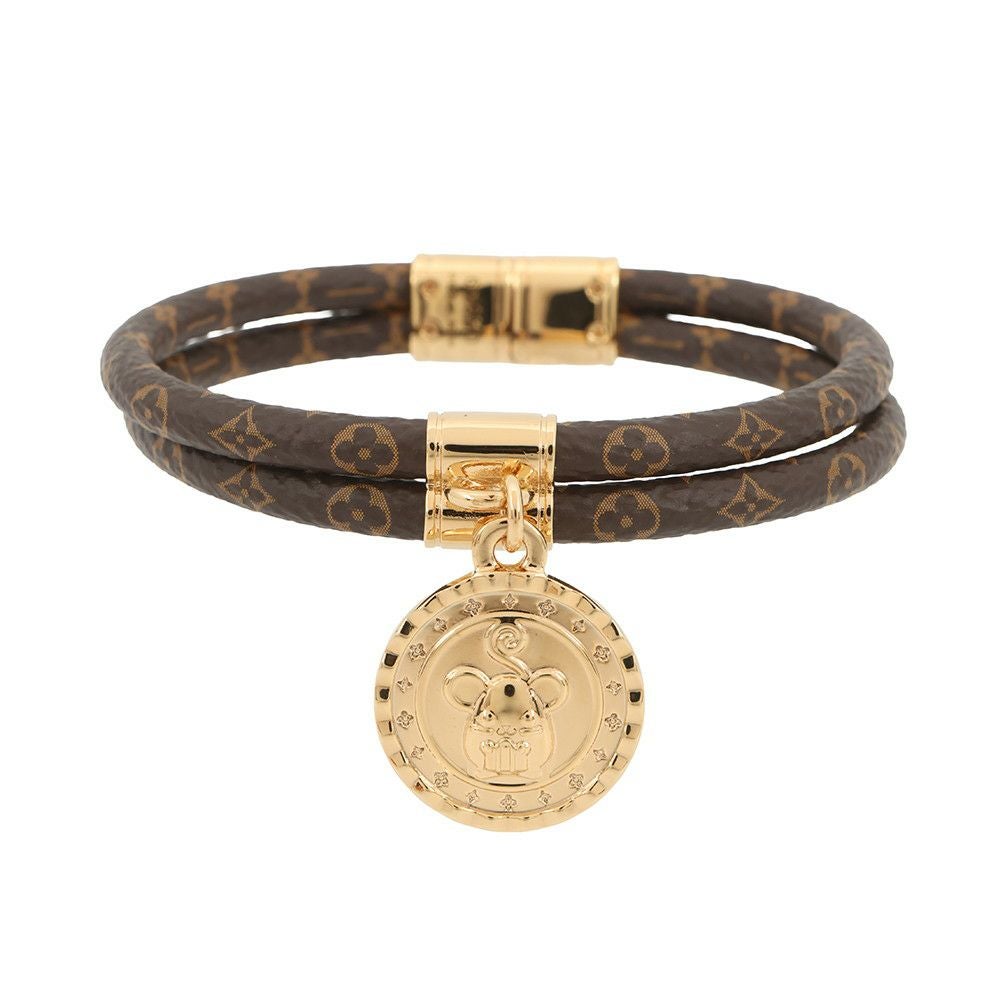 LOUIS VUITTON ヴィトン ブレスレット ブラスレ モノグラム 金具 ルイヴィトン ブレスレット モノグラム ブラスレ LVロデオ M6790F