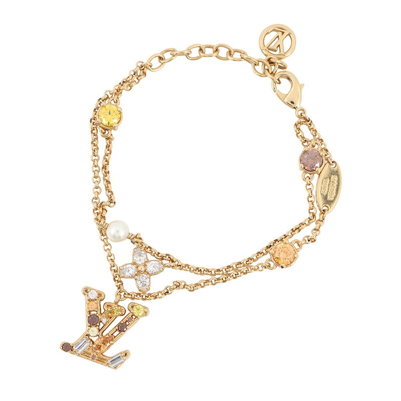 ルイヴィトン ブレスレット レディ LV メタル ストラス M1683A LOUIS VUITTON アクセサリー