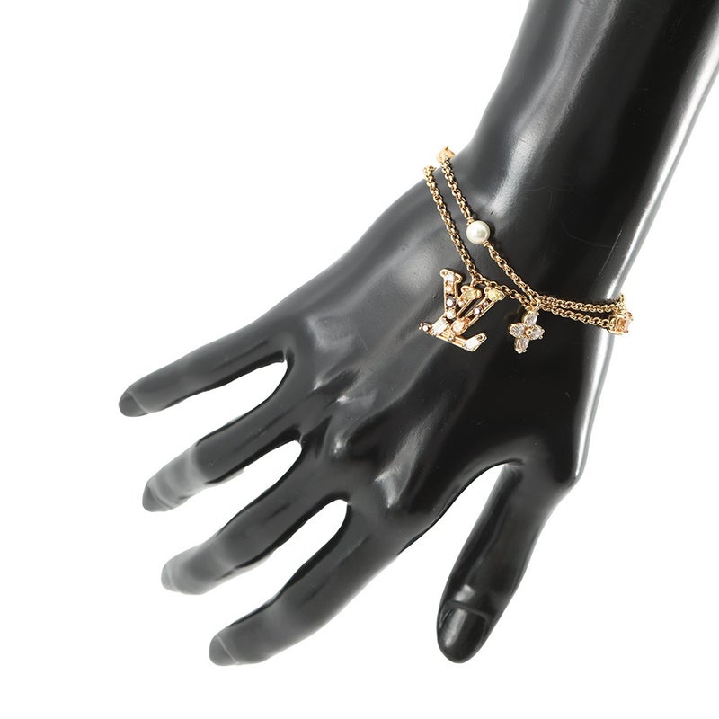 ルイヴィトン ブレスレット レディ LV メタル ストラス M1683A LOUIS VUITTON アクセサリー