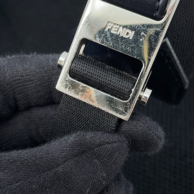 フェンディ リュック モンスター ナイロン/カーフスキン 7VZ035 FENDI バッグ バックパック 黒