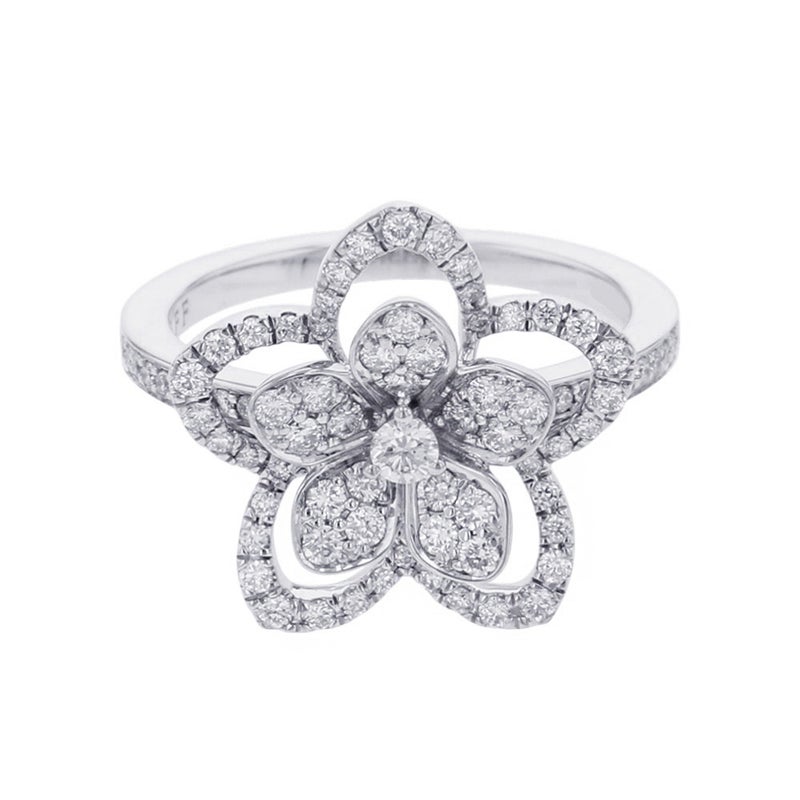 グラフ リング ワイルドフラワー ダイヤモンド リング ダイヤ 計0.53ct K18WGホワイトゴールド RGR846 GRAFF 指輪