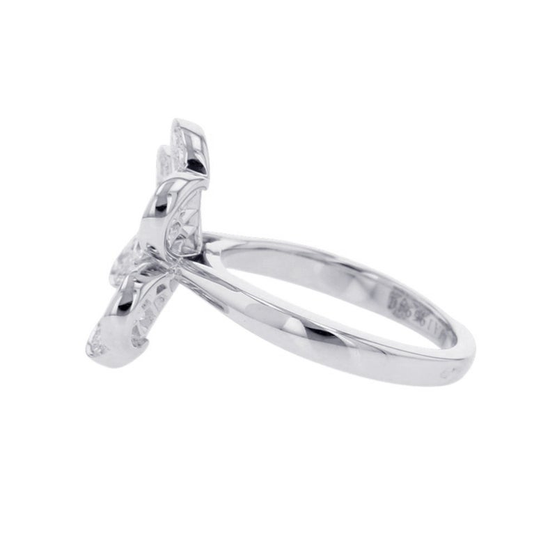 ヴァンクリーフ&アーペル リング フリヴォル 1フラワー ダイヤモンド 43P 計0.8ct K18WGホワイトゴールド サイズ47 VCARD31600
