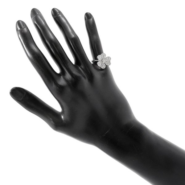ヴァンクリーフ&アーペル リング フリヴォル 1フラワー ダイヤモンド 43P 計0.8ct K18WGホワイトゴールド サイズ47 VCARD31600