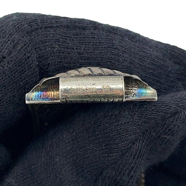 グッチ ブレスレット インターロッキングG フラワー バングル Ag925 サイズ17 ストーン キャットヘッド GUCCI アクセサリー