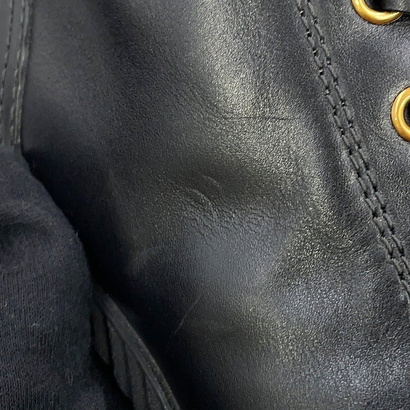 トッズ ブーツ レースアップ ミドルブーツ タッセル レディースサイズ35 XXW64A0X020GOCB999 TOD'S 靴 黒