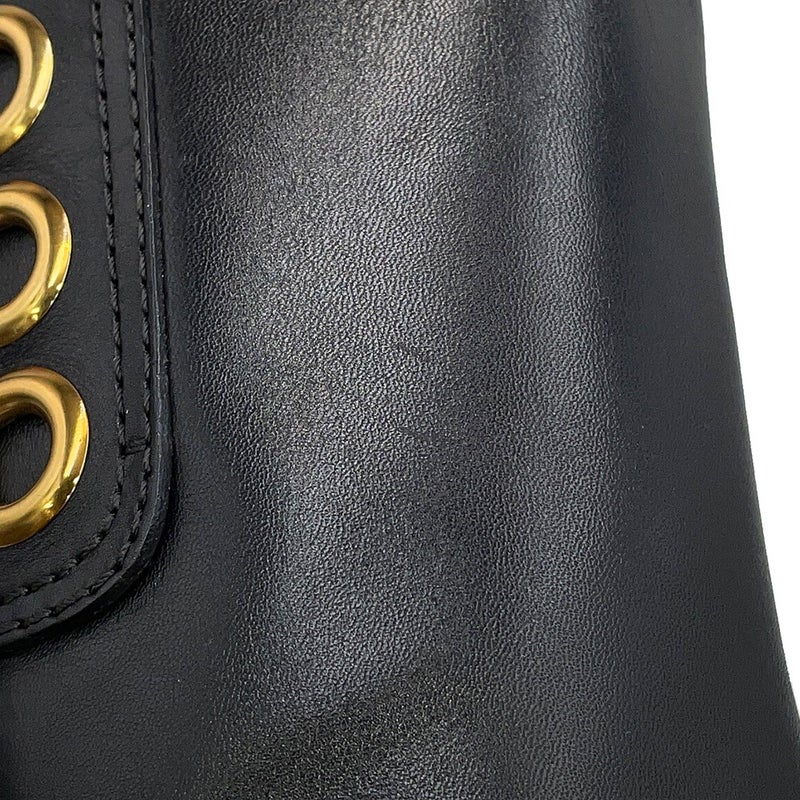 トッズ ブーツ レースアップ ミドルブーツ タッセル レディースサイズ35 XXW64A0X020GOCB999 TOD'S 靴 黒