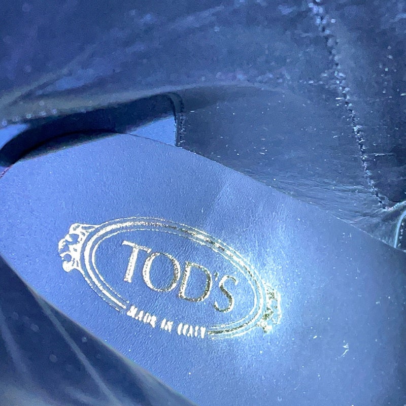 トッズ ブーツ レースアップ ミドルブーツ タッセル レディースサイズ35 XXW64A0X020GOCB999 TOD'S 靴 黒