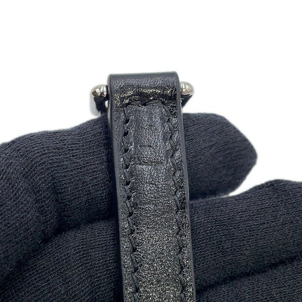 ドルチェ＆ガッバーナ ショルダーバッグ レオパード ハラコ レザー DOLCE&GABBANA 黒