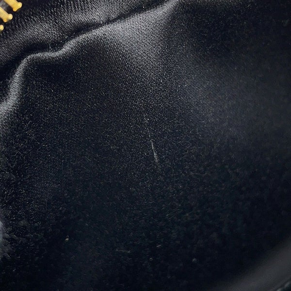 ミュウミュウ ウエストポーチ ロゴ レザー MiuMiu ボディバッグ 黒