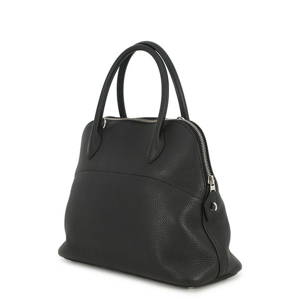 エルメス ハンドバッグ ボリード31 ブラック/シルバー金具 トリヨンクレマンス D刻印 ２wayショルダー 黒