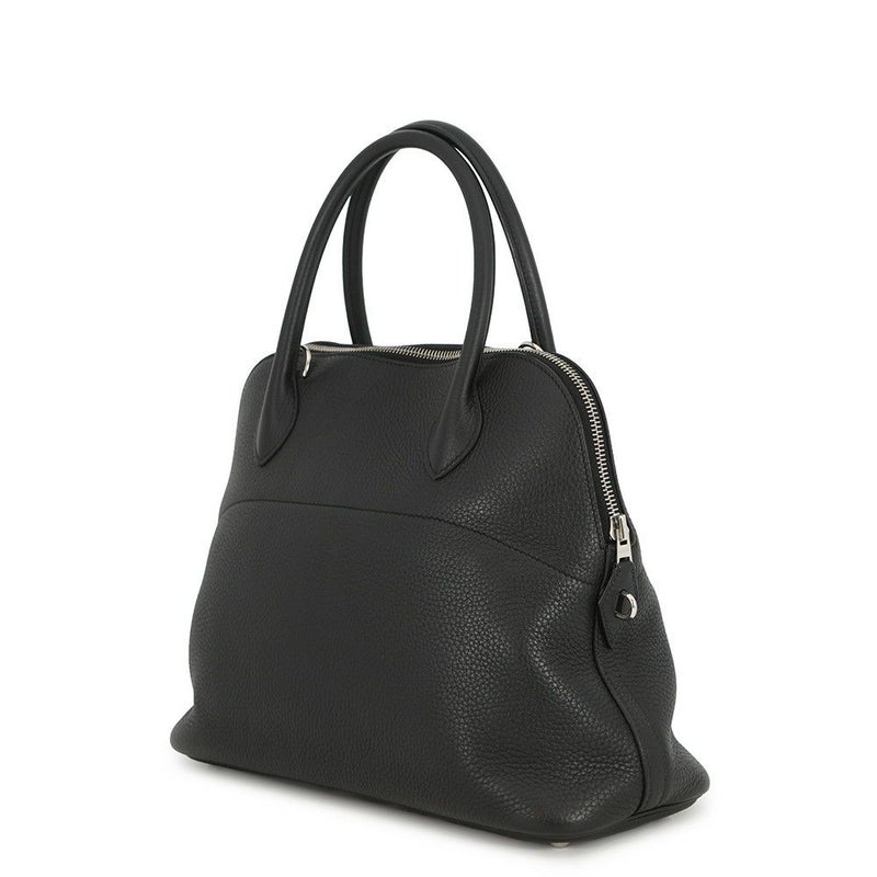 エルメス ハンドバッグ ボリード31 ブラック/シルバー金具 トリヨンクレマンス D刻印 ２wayショルダー 黒