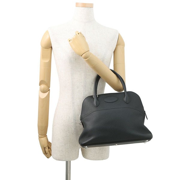 エルメス ハンドバッグ ボリード31 ブラック/シルバー金具 トリヨンクレマンス D刻印 ２wayショルダー 黒