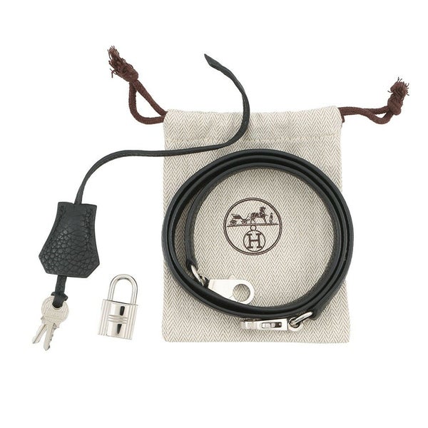 エルメス ハンドバッグ ボリード31 ブラック/シルバー金具 トリヨンクレマンス D刻印 ２wayショルダー 黒