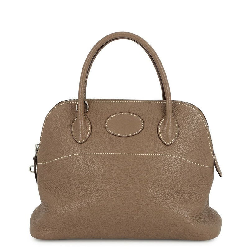 エルメス ハンドバッグ ボリード31 エトゥープ/シルバー金具 トリヨンクレマンス □I刻印 ２wayショルダー