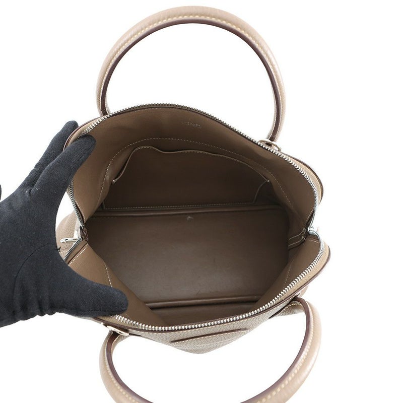 エルメス ハンドバッグ ボリード31 エトゥープ/シルバー金具 トリヨンクレマンス □I刻印 ２wayショルダー