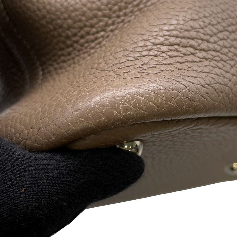 エルメス ハンドバッグ ボリード31 エトゥープ/シルバー金具 トリヨンクレマンス □I刻印 ２wayショルダー