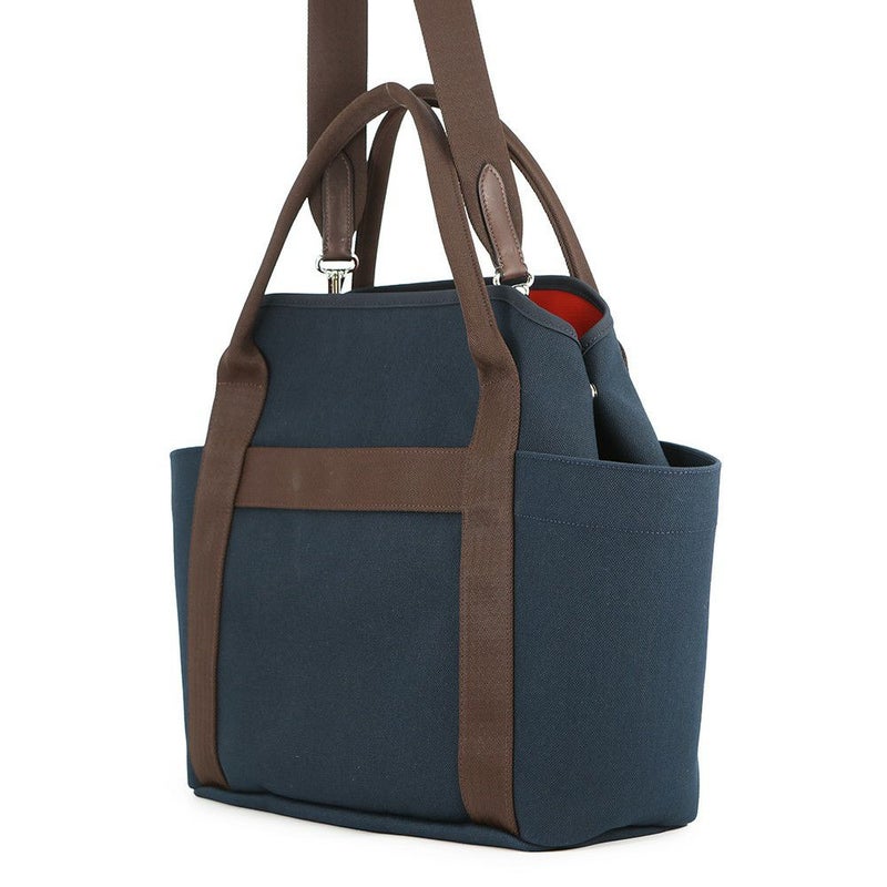 エルメス サックドパンサージュ グルーム SAC DE PANSAGE GROOM ネイビー/フー C刻印 ２wayショルダー