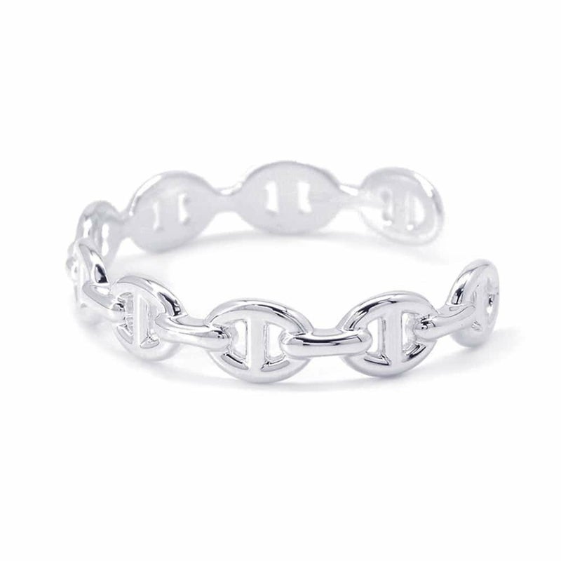 エルメス ブレスレット シェーヌダンクル アンシェネ バングル SV925シルバー サイズSH HERMES　ジュエリー