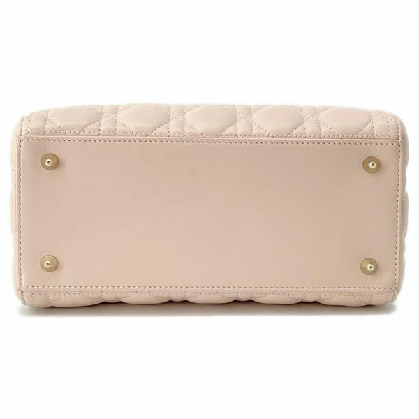 クリスチャン・ディオール ハンドバッグ レディディオール カナージュ ミディアム ラムスキン 2wayショルダー