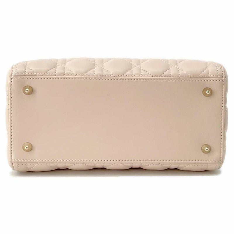 クリスチャン・ディオール ハンドバッグ レディディオール カナージュ ミディアム ラムスキン 2wayショルダー