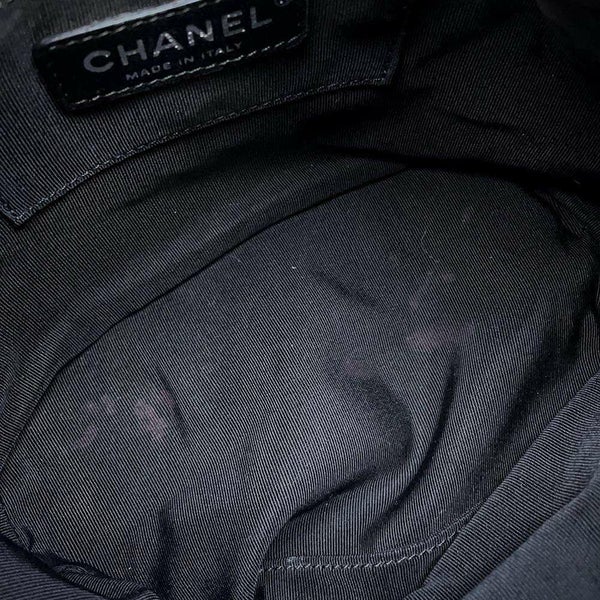 シャネル ハンドバッグ ココマーク シェブロン スタッズ 巾着 レザー CHANEL 2wayショルダーバッグ 黒