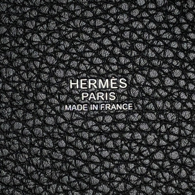 エルメス ハンドバッグ ピコタンロックMM ブラック/シルバー金具 トリヨンクレマンス Z刻印 黒