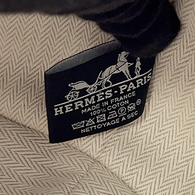 エルメス ポーチ ブリッド・ア・ブラックGM Hパヴィヨン マリン/シルバー金具 キャンバス HERMES バッグ 小物入れ
