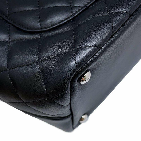 シャネル ハンドバッグ カンボンライン ココマーク ミディアムトート A25167 CHANEL バッグ 黒