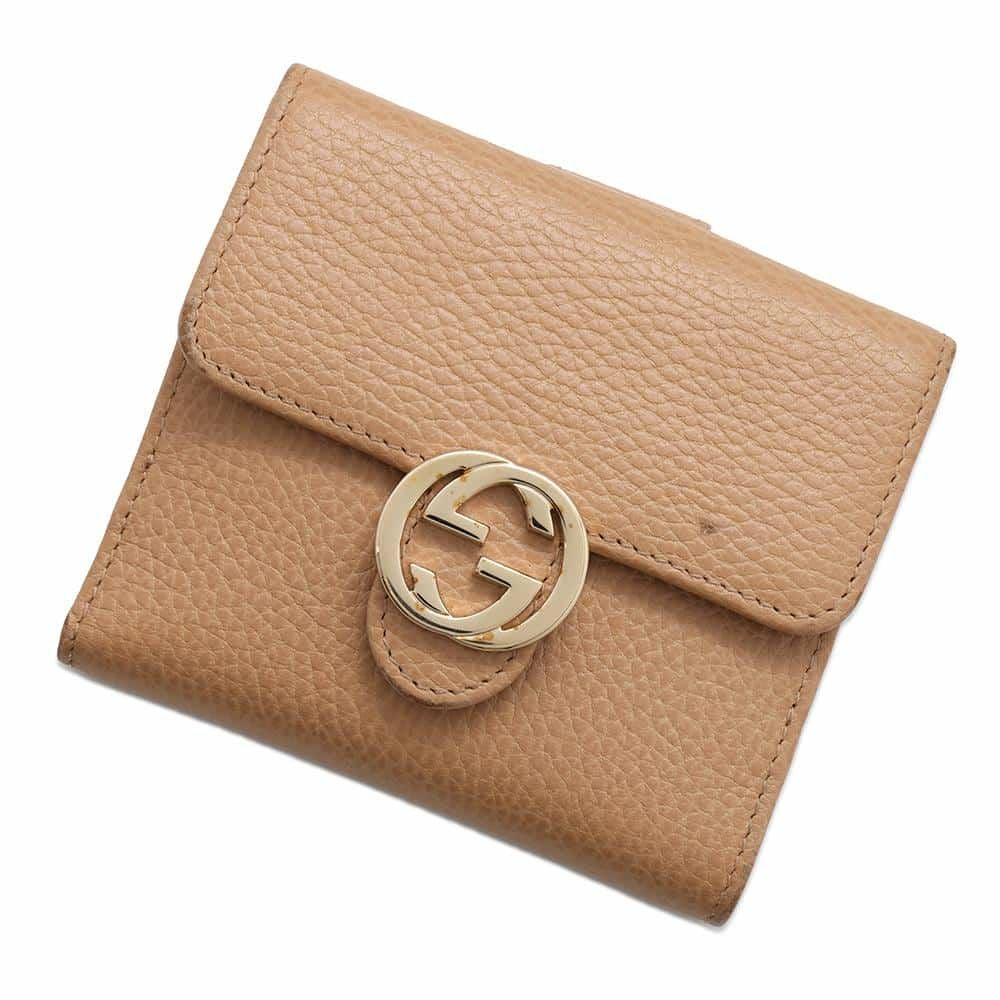 グッチ 二つ折り財布 インターロッキングG Wホック 615525 GUCCI 財布