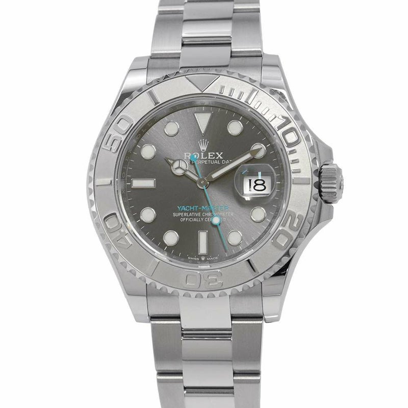 ロレックス ヨットマスター ロレジウム SS/プラチナ ランダムシリアル ルーレット 126622 ROLEX 腕時計 スレート文字盤