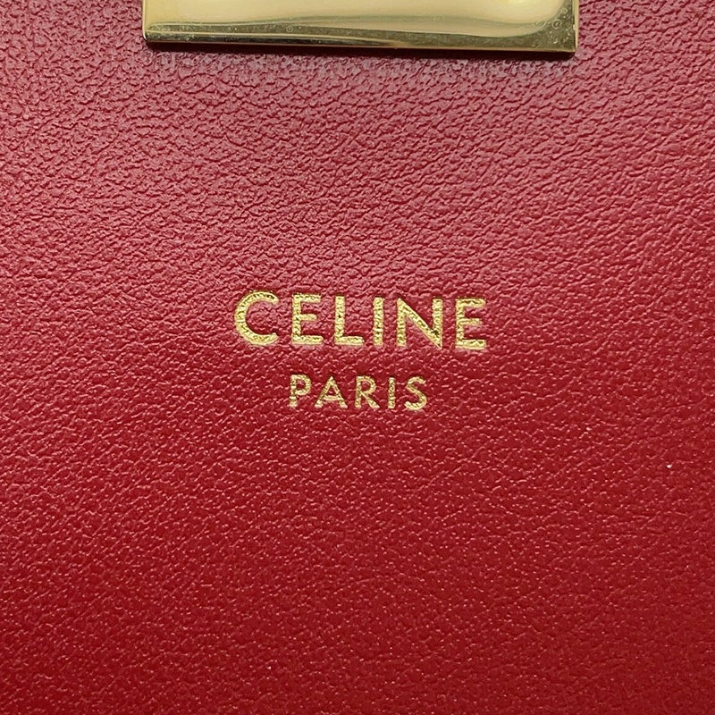 セリーヌ チェーンウォレット C セー バイカラー レザー CELINE 長財布
