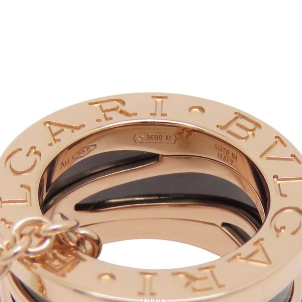 ブルガリ ネックレス ビーゼロワン B-zero1 レジェンド K18PGピンクゴールド/ブラックセラミック 356118 BVLGARI ジュエリー